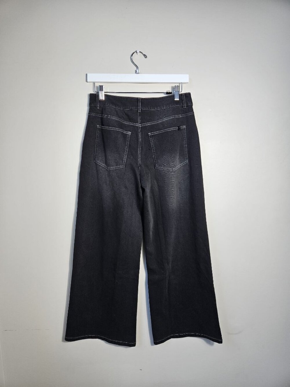 Halara Black Wide-Leg Jeans NWT Size 8 - Picture 3 of 4